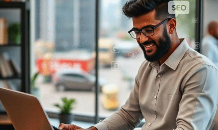 Sri Lankan SME owner adopting digital marketing, website, SEO, and social media in 2026