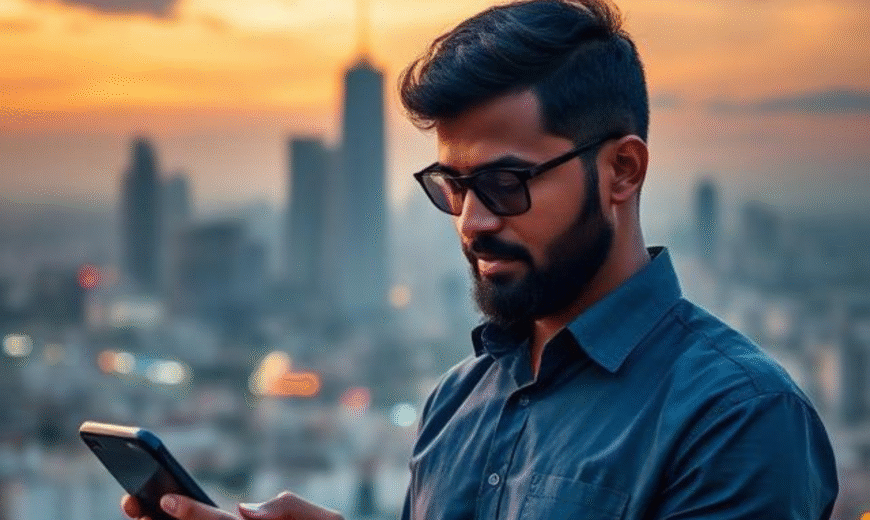 Mobile-friendly websites in Sri Lanka displayed on a smartphone