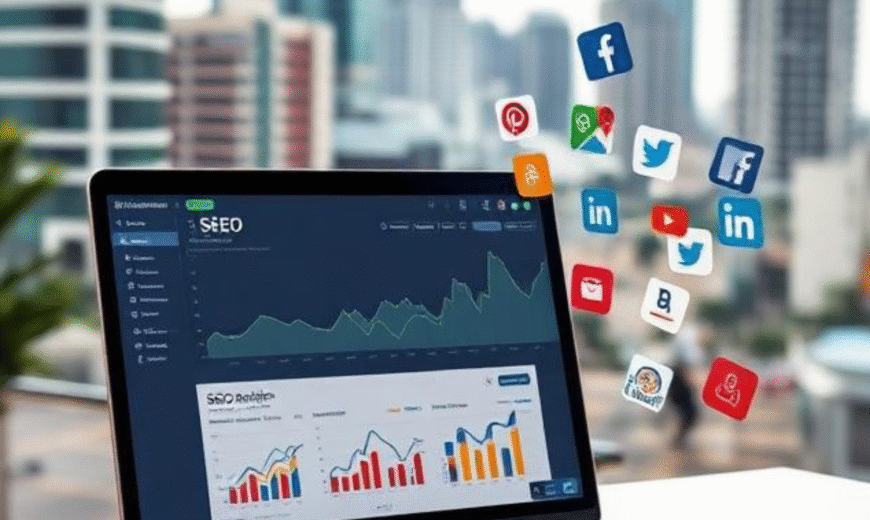 Digital marketing strategy for small businesses in Sri Lanka with SEO and social media marketing tools.