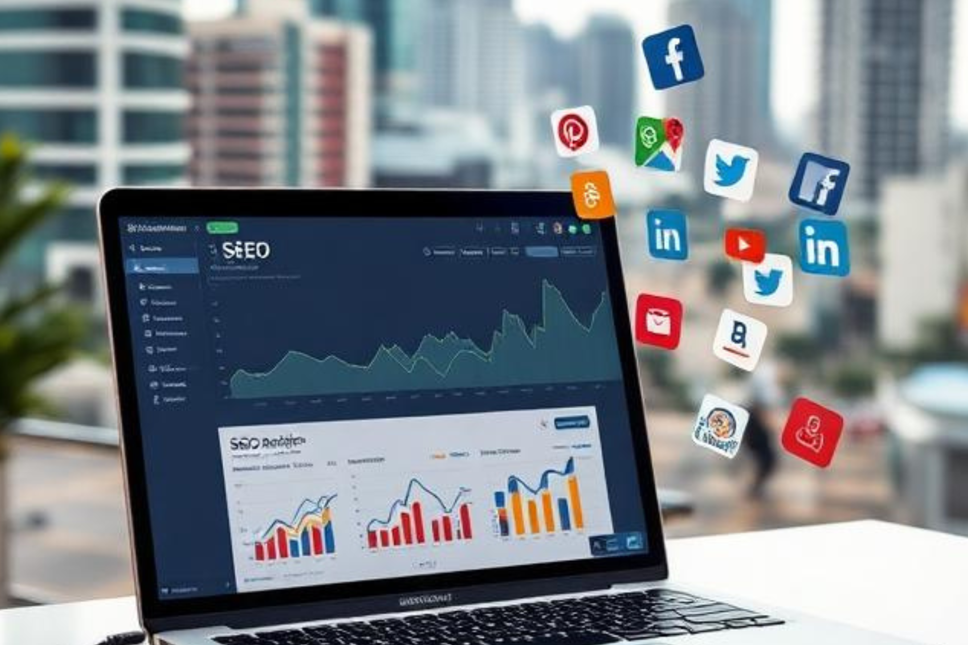 Digital marketing strategy for small businesses in Sri Lanka with SEO and social media marketing tools.
